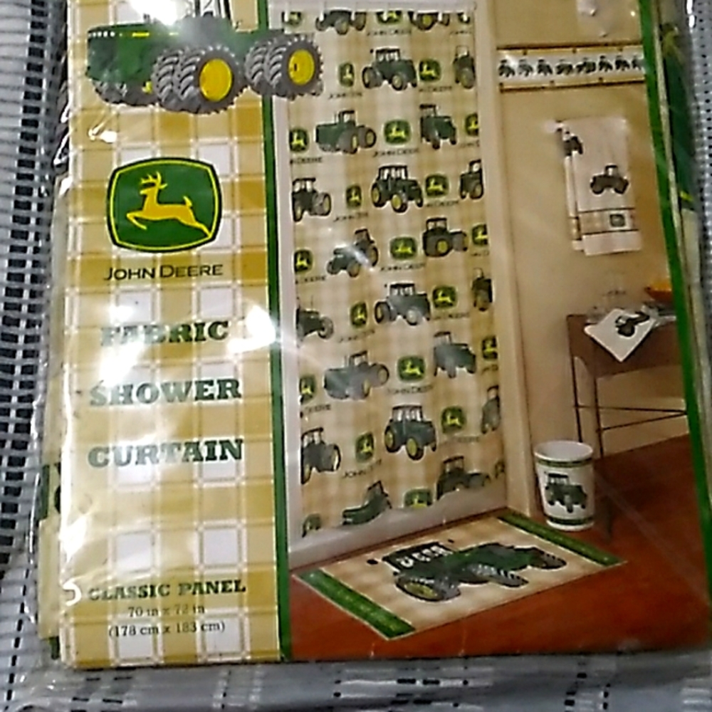 John Deere Fabric Shower Curtain
